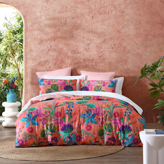 Hot House Apricot Quilt Cover Set by Logan and Mason