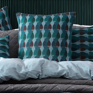 Hudson Teal European Pillowcase by Logan and Mason