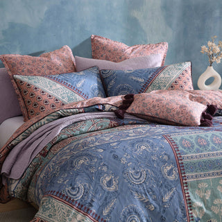 Jessa Blush Quilt Cover Set by Logan and Mason