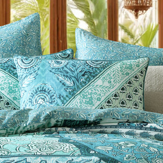 Jessa Teal Quilt Cover Set by Logan and Mason