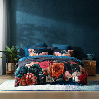 Juniper Teal Quilt Cover Set by Logan and Mason