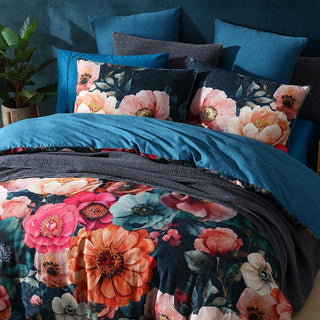Juniper Teal Quilt Cover Set by Logan and Mason