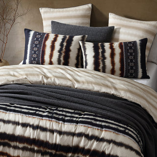 Kabelo Black Quilt Cover Set by Logan and Mason