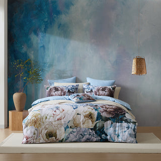 Maybelle Blue Quilt Cover Set by Logan and Mason