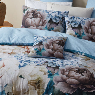 Maybelle Blue Square Cushion by Logan and Mason