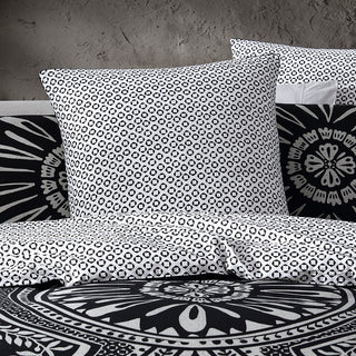 Noir Nights Black European Pillowcase by Logan and Mason
