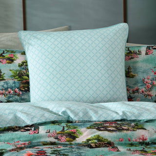 Osaka Teal European Pillowcase by Logan and Mason