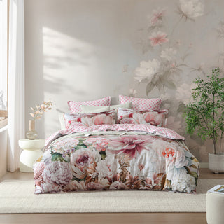 Oleander Pink Quilt Cover Set by Logan and Mason
