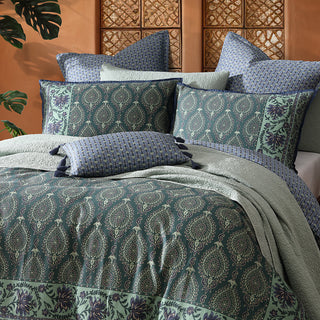 Priya Pine Quilt Cover Set by Logan and Mason