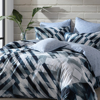 Soren Ink Quilt Cover Set by Logan and Mason