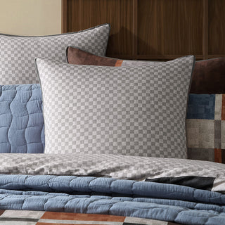 Stonehaven Chocolate European Pillowcase by Logan and Mason