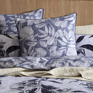 Hastings Blue European Pillowcase by Logan and Mason