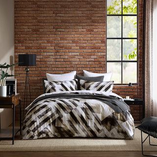 Nash Linen Quilt Cover Set by Logan and Mason