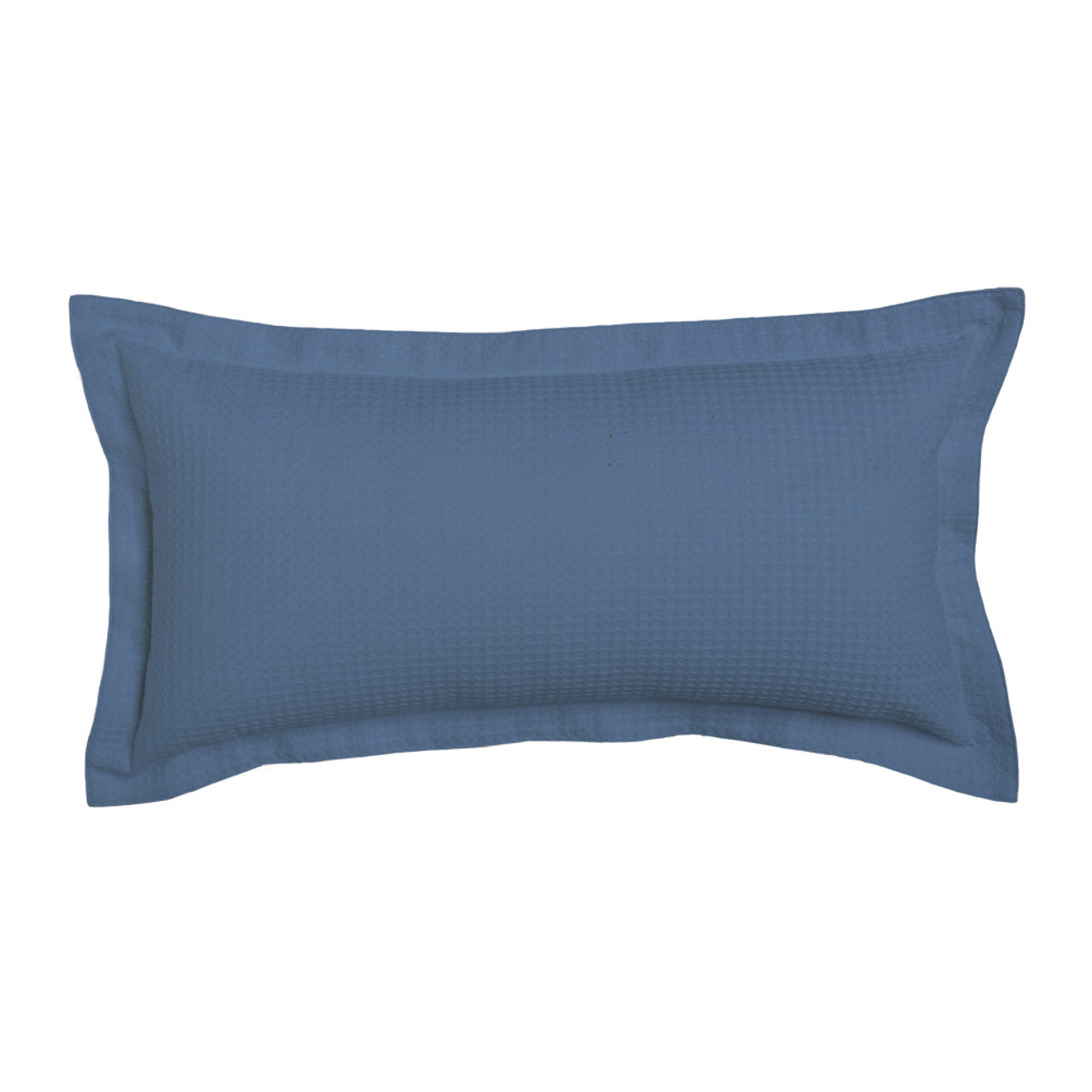 Ascot Steel 30x60cm Long Filled Cushion by Logan and Mason Platinum Linen