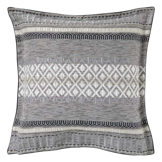 Tribeca Steel European Pillowcase by Logan and Mason Platinum