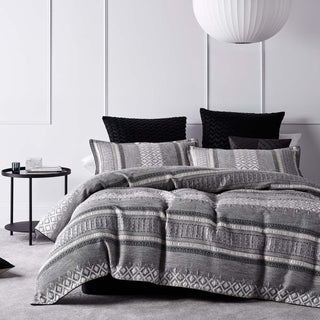 Tribeca Steel European Pillowcase by Logan and Mason Platinum