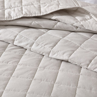 Rhodes Silver Coverlet Single Bed/Double Bed by Logan & Mason
