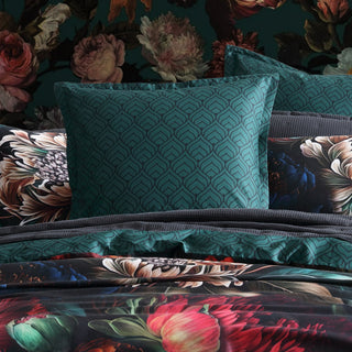 Secret Garden Green European Pillowcase by Logan and Mason