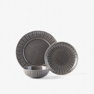 Laurie Grey 12-Piece Dinner Set by Hottie