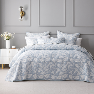 Laurieton Blue Bedspread Set By Bianca