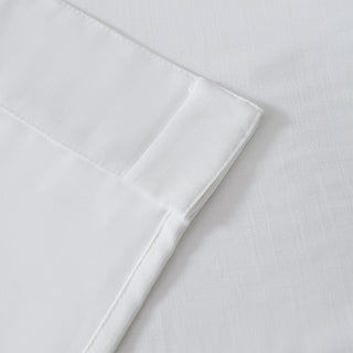 Lennox Room Darkening Concealed Tab Curtain in WHITE by Zaab