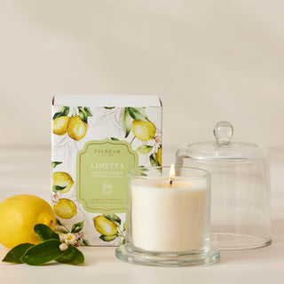 Limetta Glass Cloche Scented Candle by Pilbeam Living
