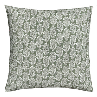 Lowrie Olive Square Filled Cushion 50 x 50cm by Zaab
