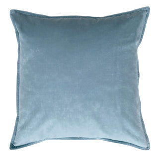 Ludo Blue Velvet Filled Cushion 50x50cm by Zaab