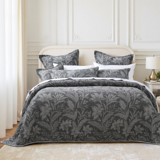 Maidstone Grey Bedspread Set By Bianca