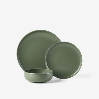  Mikkie Green 12-Piece Dinner Set by Hottie