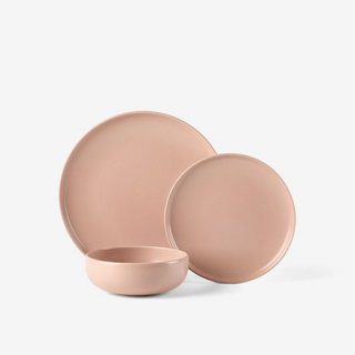 Mikkie Plaster 12-Piece Dinner Set by Hottie