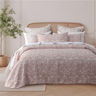 Myra Blush Bedspread Set By Bianca