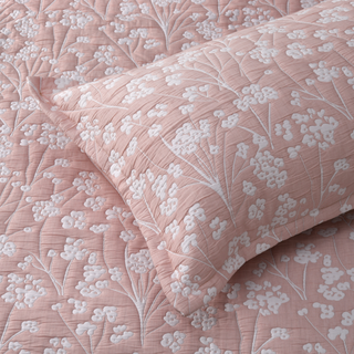 Myra Blush Bedspread Set By Bianca