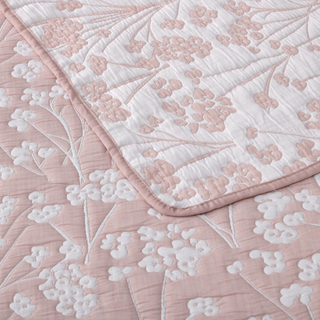 Myra Blush Bedspread Set By Bianca