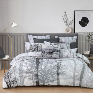 Myrtlefor Grey Quilt Cover Set By Bianca