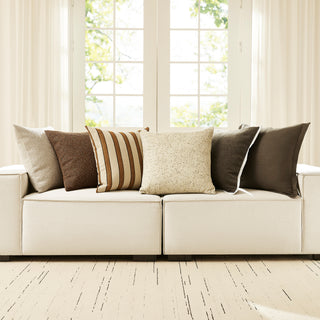 Hazel Terracotta Indoor Cushion by Zaab