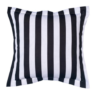 Noosa Stripe BLACK Outdoor Cushion 50 x 50cm by Zaab