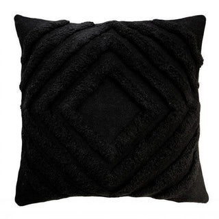 Osaka Black Square Filled Cushion 50 x 50cm by Zaab