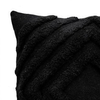 Osaka Black Square Filled Cushion 50 x 50cm by Zaab