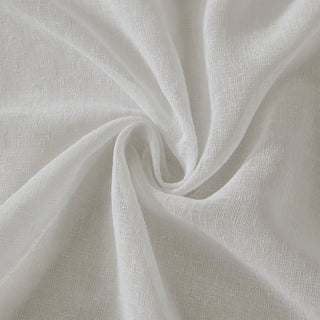 Orson Concealed Tab Sheer Curtain in WHITE by Zaab