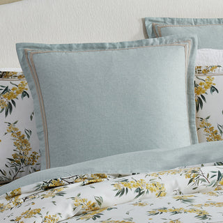 Acacia White European Pillowcase by Private Collection