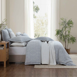 Althea Denim Quilt Cover Set by Private Collection