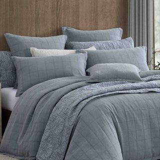 Artemis Denim Cushion by Logan and Mason Platinum