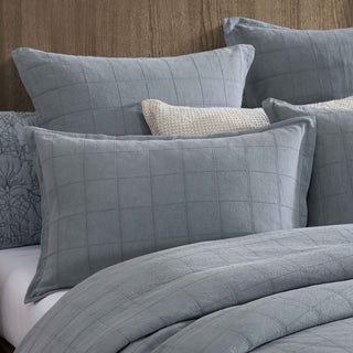 Artemis Denim Quilt Cover Set by Private Collection