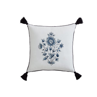 Bellevue White Square Cushion by Private Collection