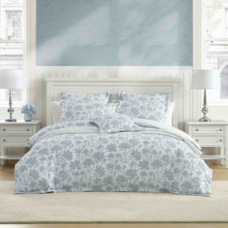 Bloom Denim Quilt Cover Set by Private Collection