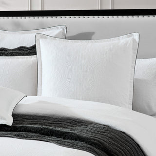 Catalina White European Pillowcase by Private Collection