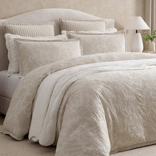 Chateau Garden Natural Quilt Cover Set by Private Collection