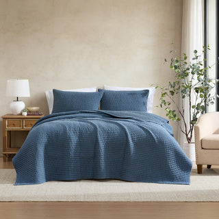 Cocoon Petrol Coverlet Set by Private Collection