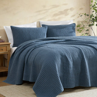 Cocoon Petrol Coverlet Set by Private Collection